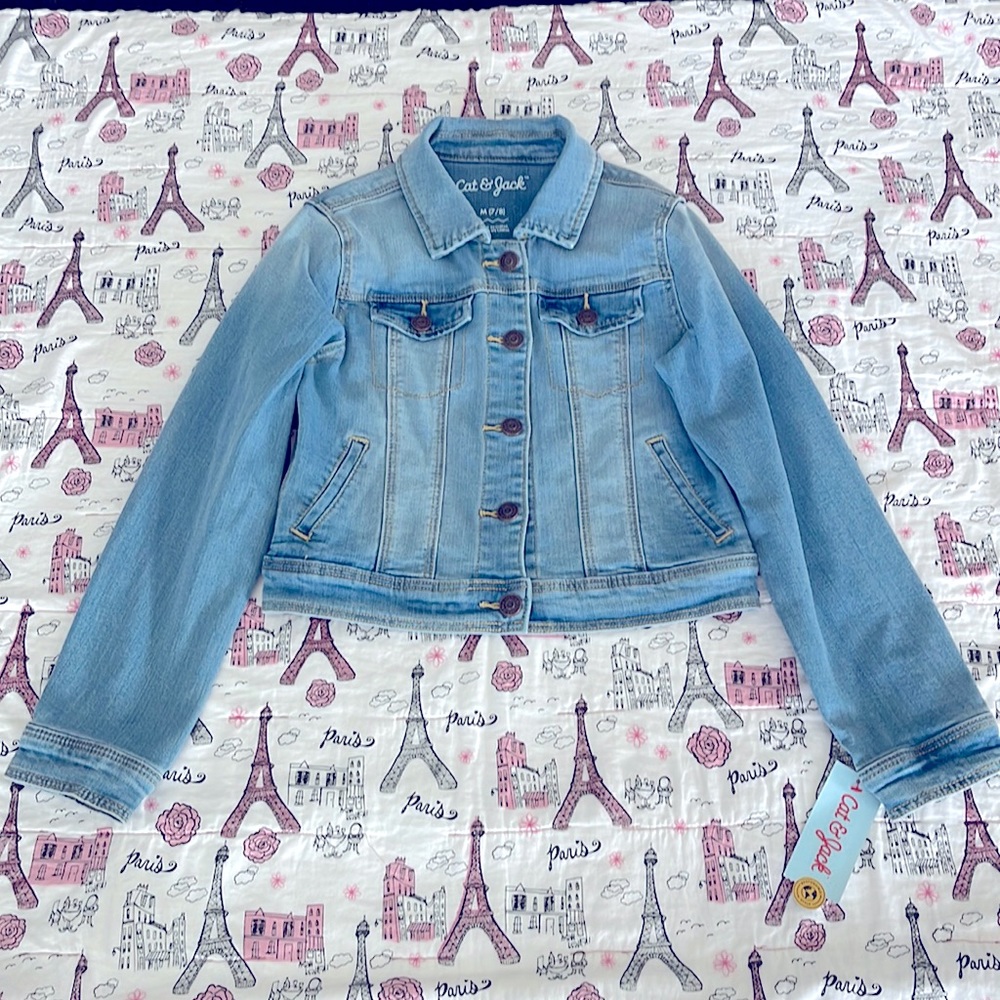 NWT Cat & Jack Girls Jean Jacket, M (7/8)